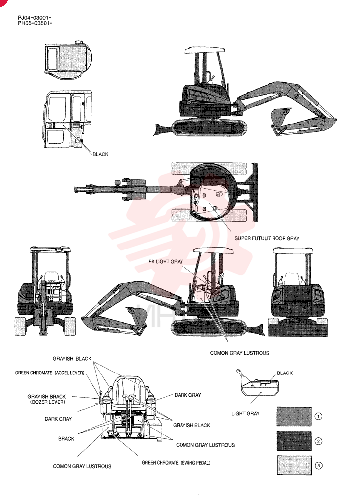 Схема (50SR-3) - COMPACT EXCAVATOR BTW PJ04-03001-05152 (1/05-12/06)