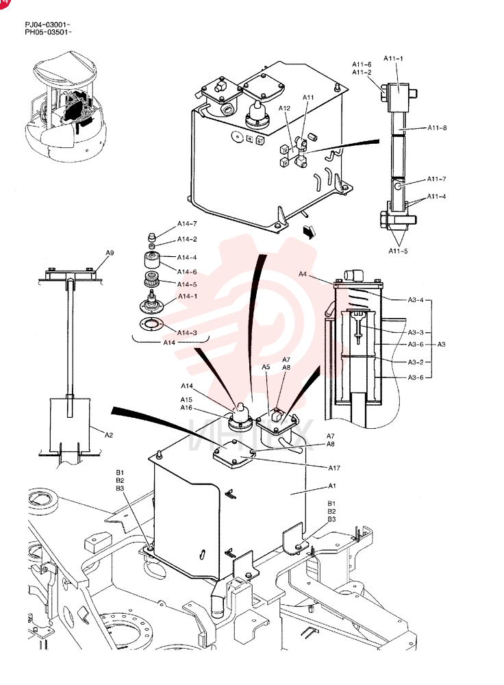 TANK ASSY, HYD PH33H00020F1
