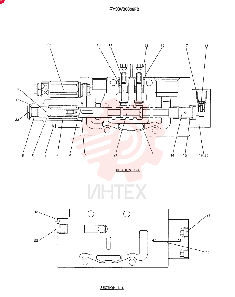 VALVE SECTION PY30V00038F2