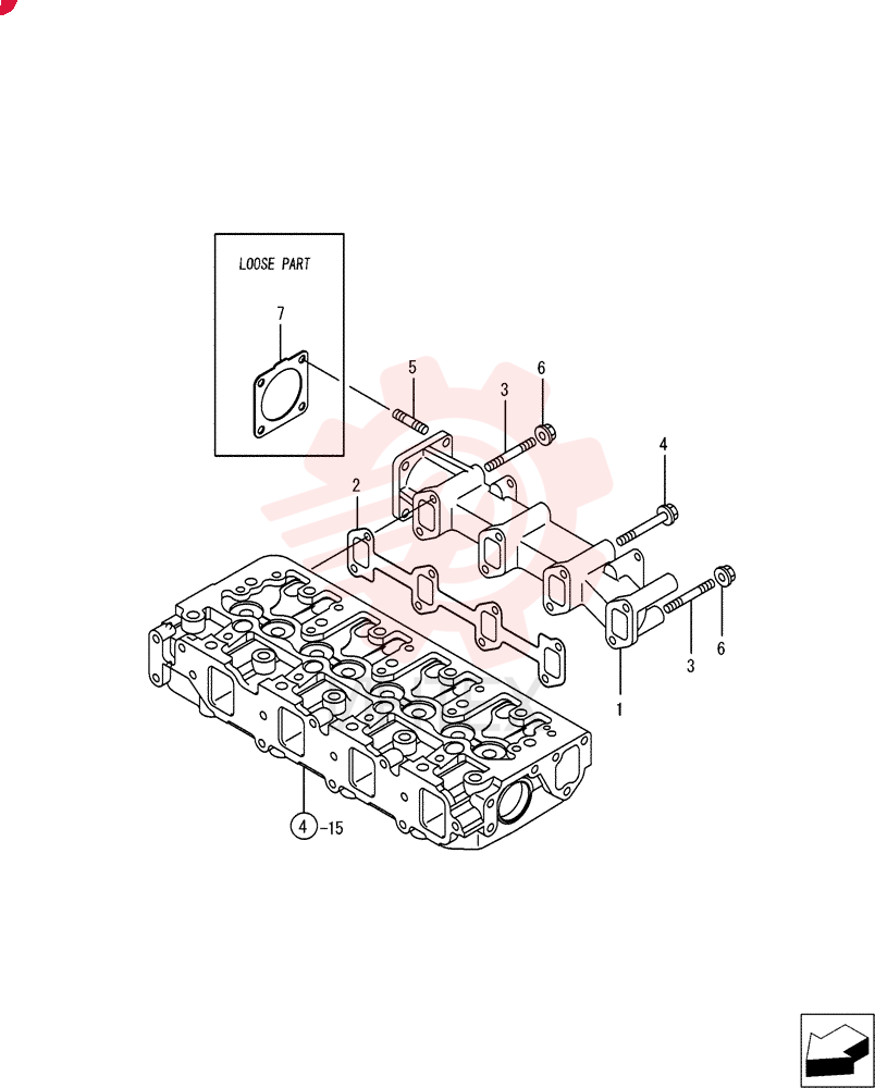 EXHAUST MANIFOLD VV12964013109