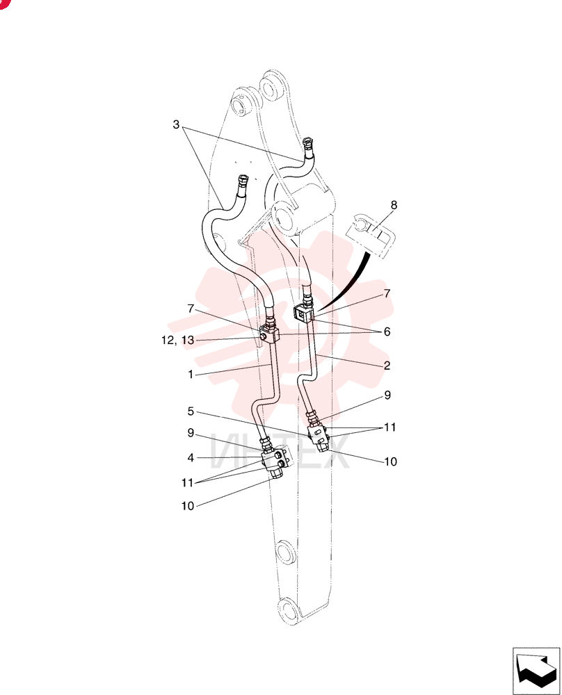 Hyd., Arm 1.56m PY43H00031F1