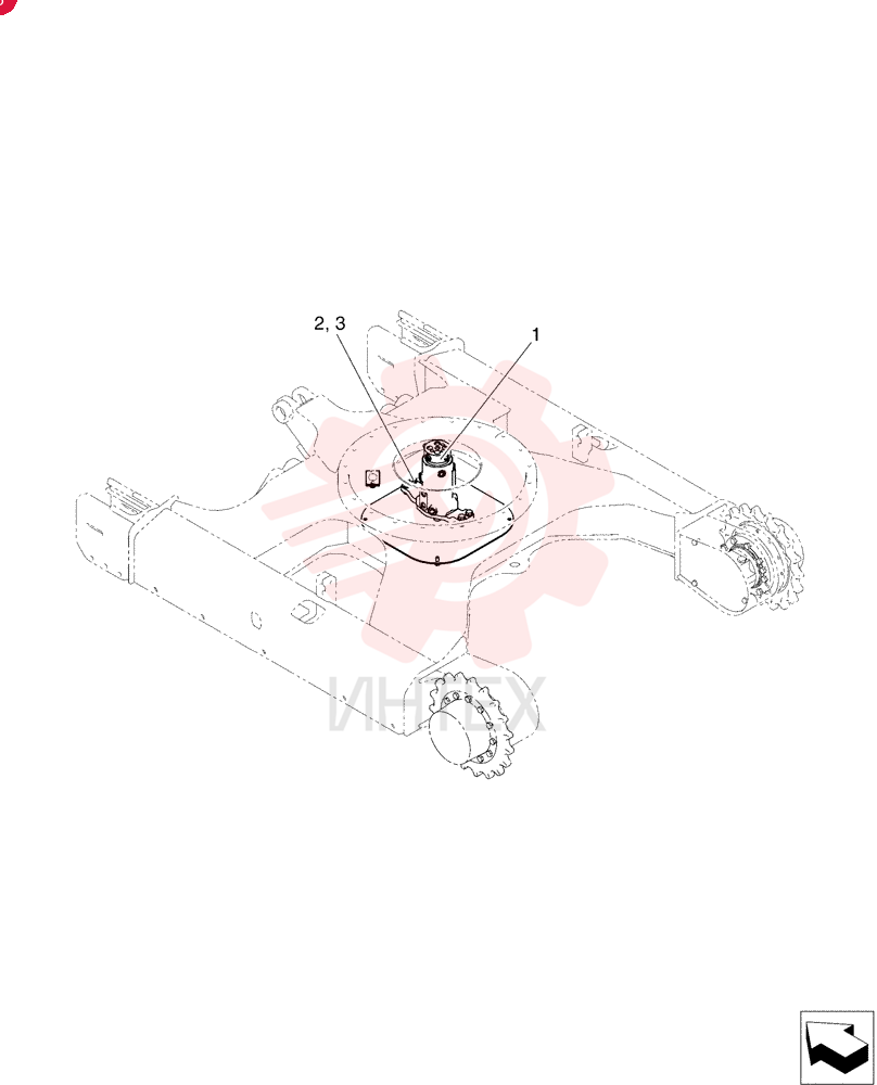 HYDRAULIC SWIVEL 24100J12703F1