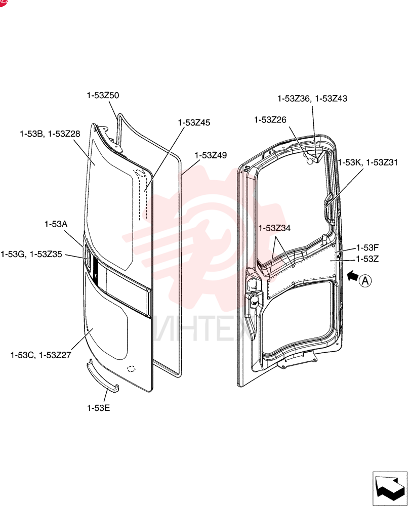LH CAB DOOR PM51C00006F1%LD (2)