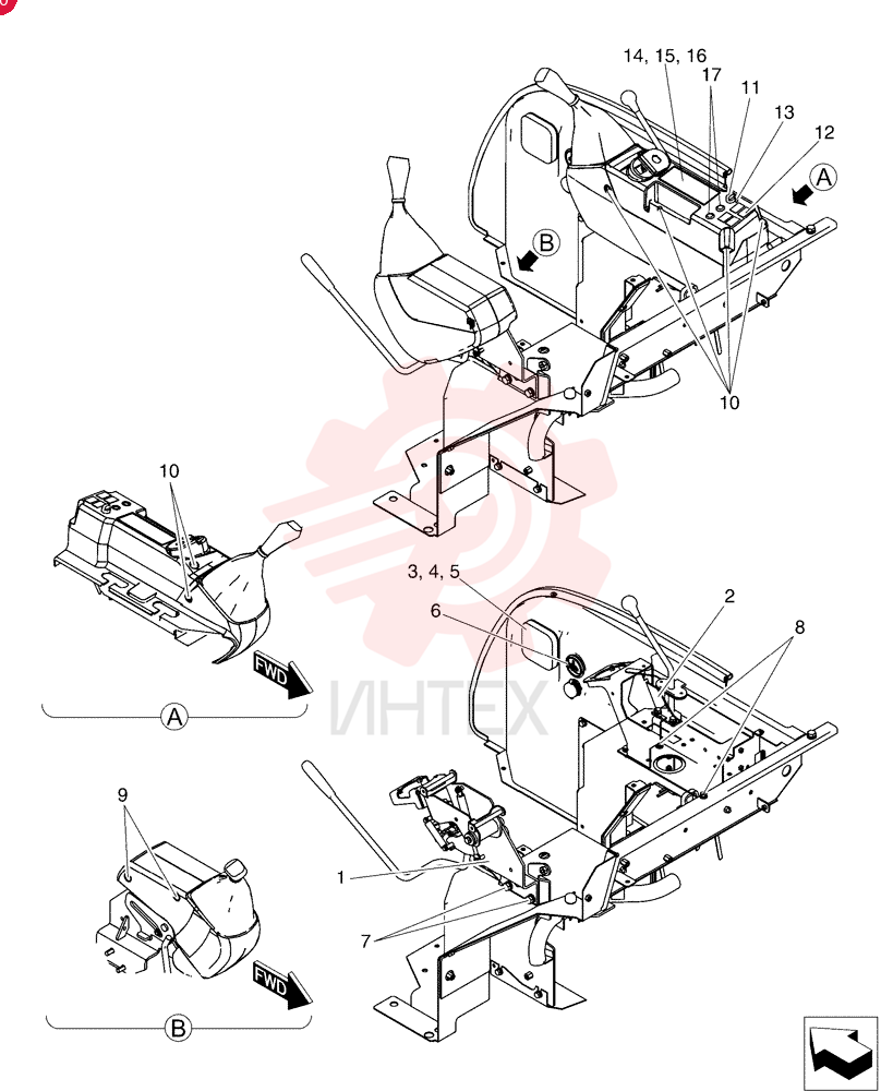Схема (50SR-5) - COMPACT CRAWLER EXCAVATOR - ASN PJ06-09807 (NA) (1/05-12/11) PW03M00093F1 (1)