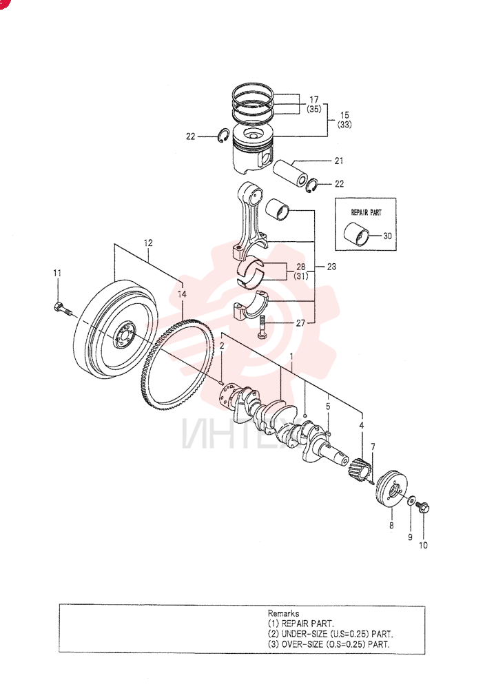 CRANKSHAFT VV12960421000