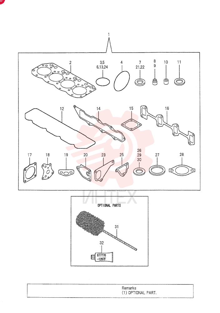 GASKET VV72960292650