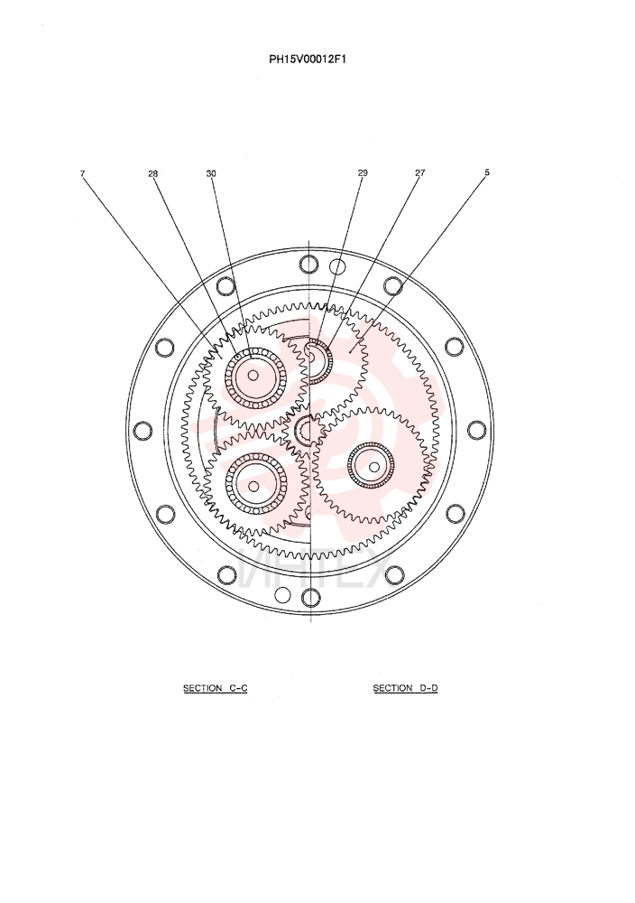 GEAR PH15V00012S005