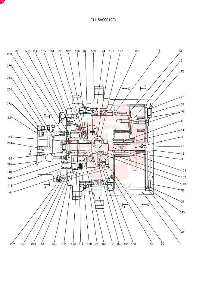 HYDRAULIC MOTOR PH15V00012F1