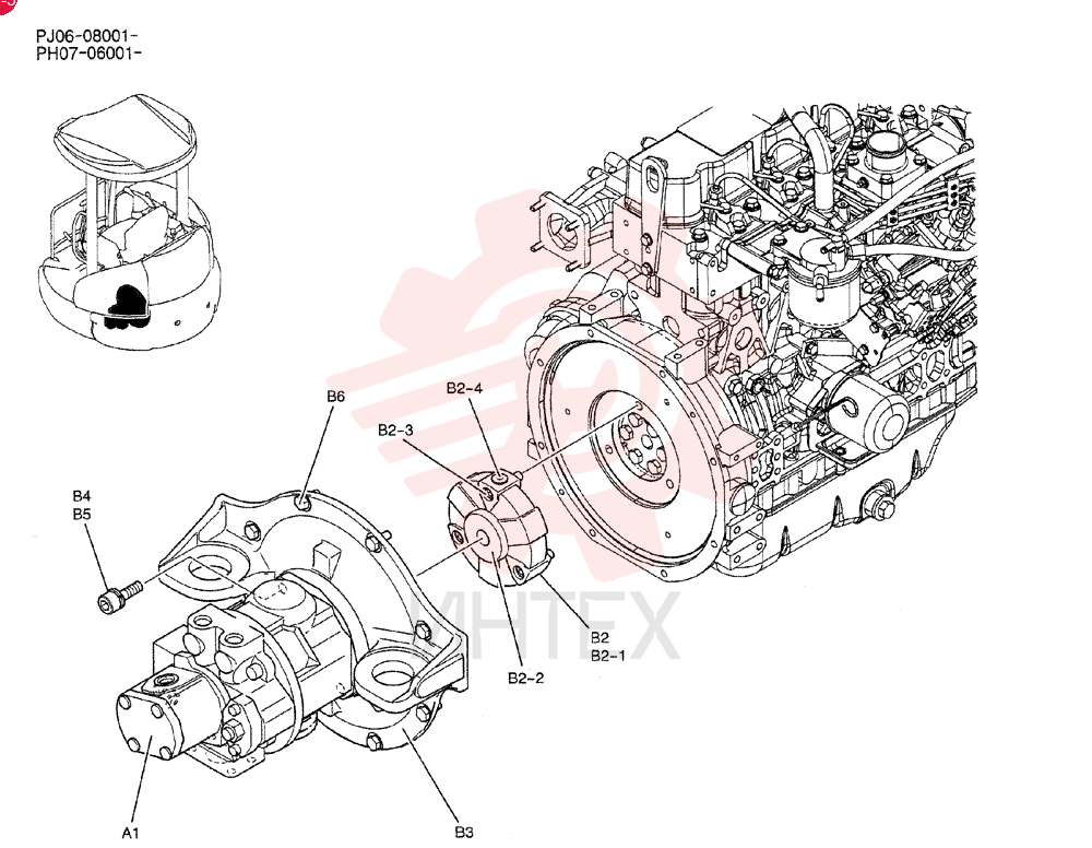 HYDRAULIC PUMP PH10V00013F1 (2)