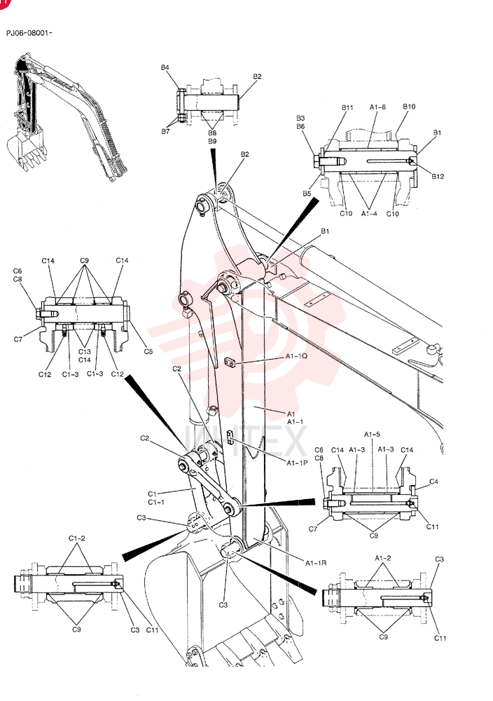 LIFT ARM PY12B00096F1