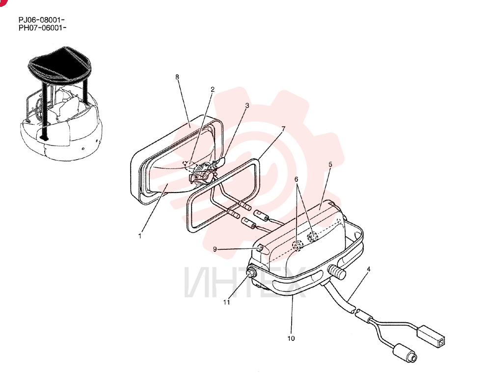 LIGHT ASSY. PW80S00003F1