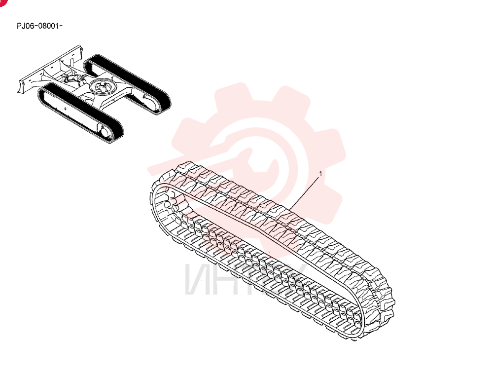 RUBBER TRACK PY61D00014P1