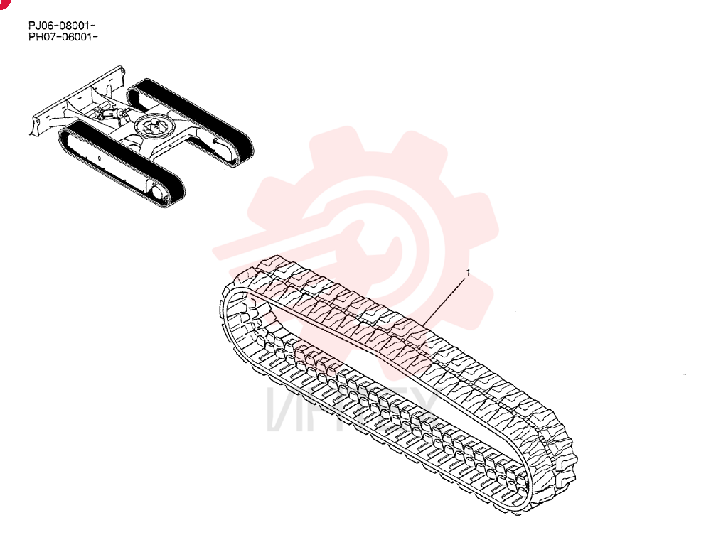 RUBBER TRACK PY61D00013P1