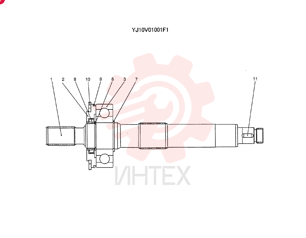 SHAFT ASSY. YJ10V01001F1