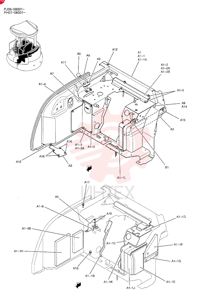 STAND ASSY, CONTROL PH10M00006F1 (1)