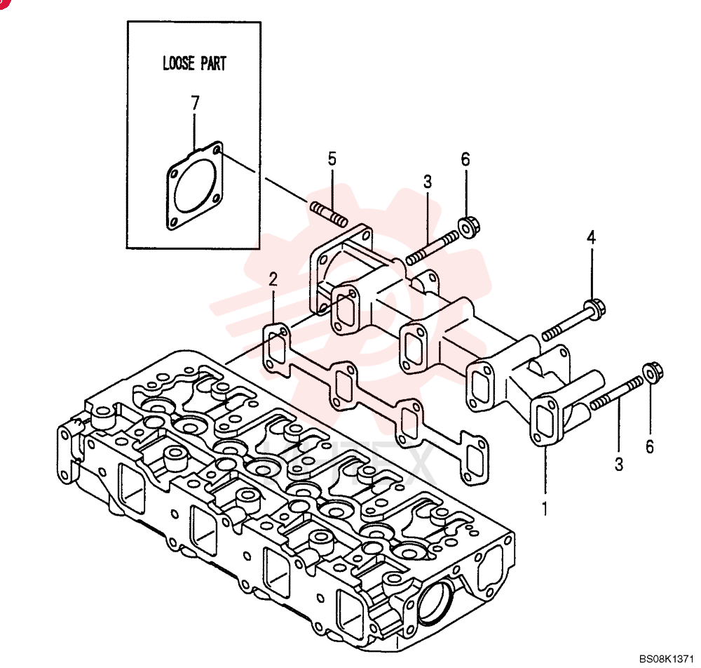EXHAUST MANIFOLD VV12964013109