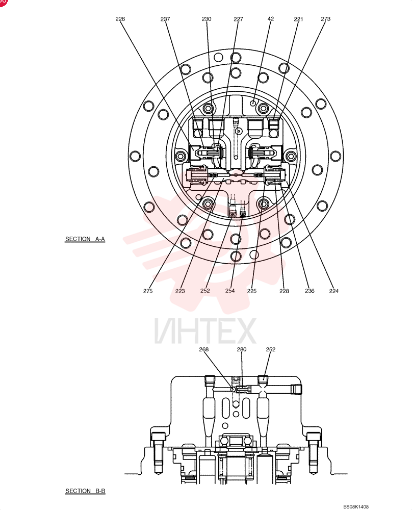 HYDRAULIC MOTOR PH15V00012F1 (1)