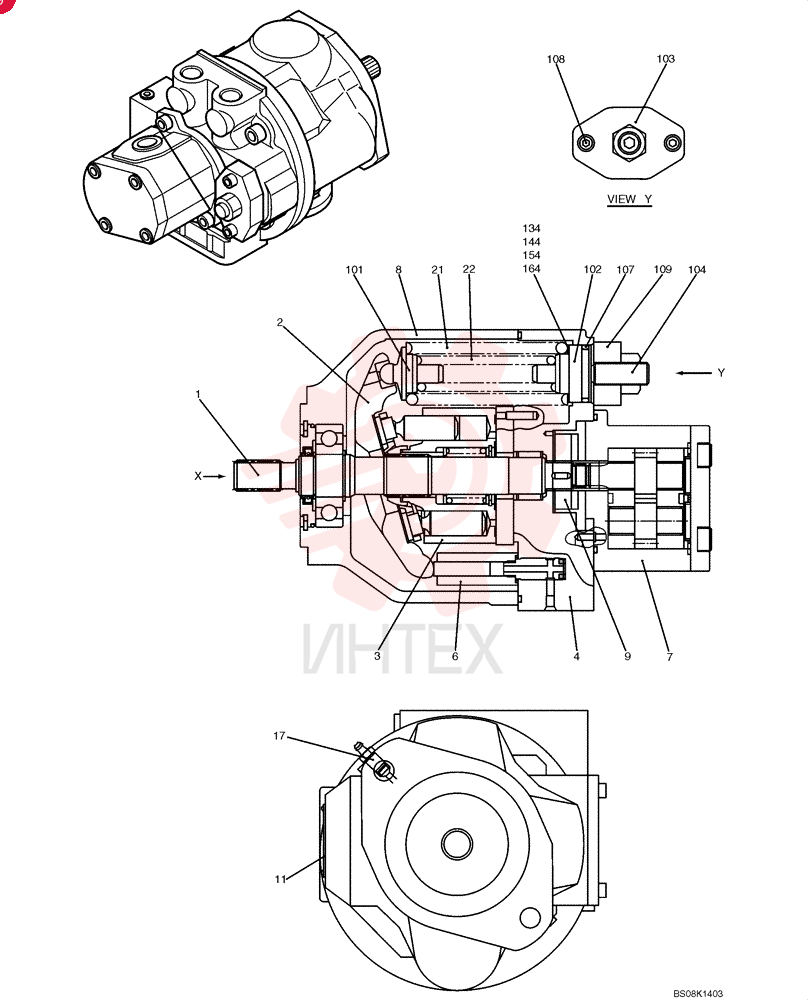 HYDRAULIC PUMP PH10V00015F1 (1)