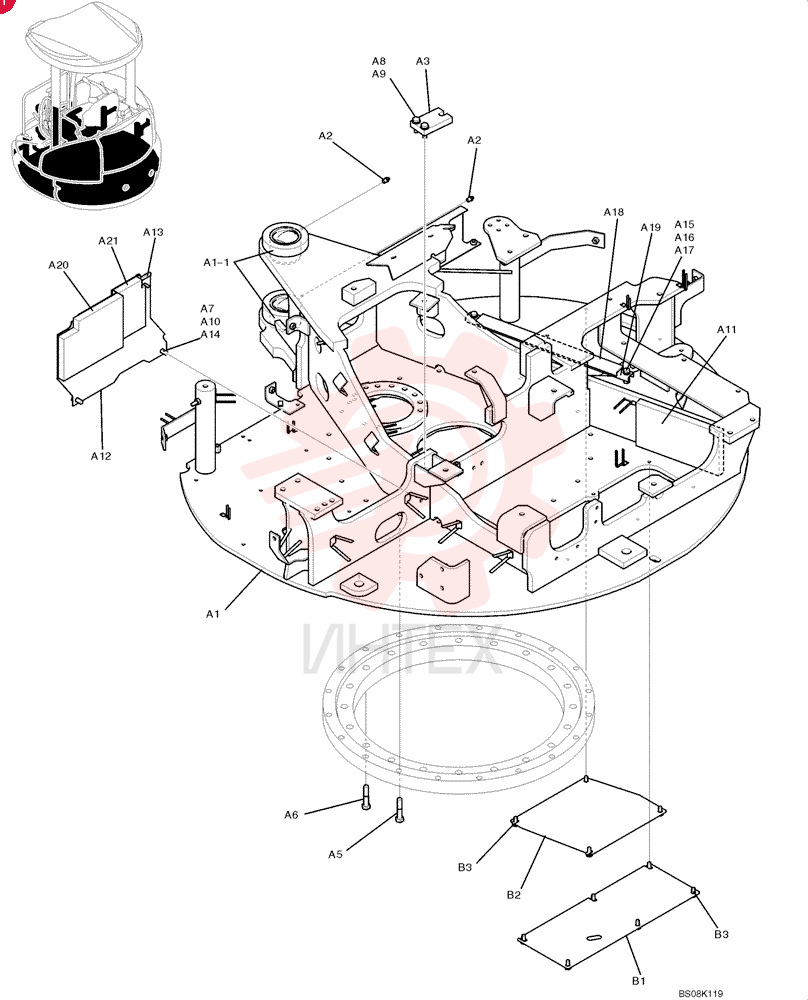 UPPER FRAME PH52F00057P1