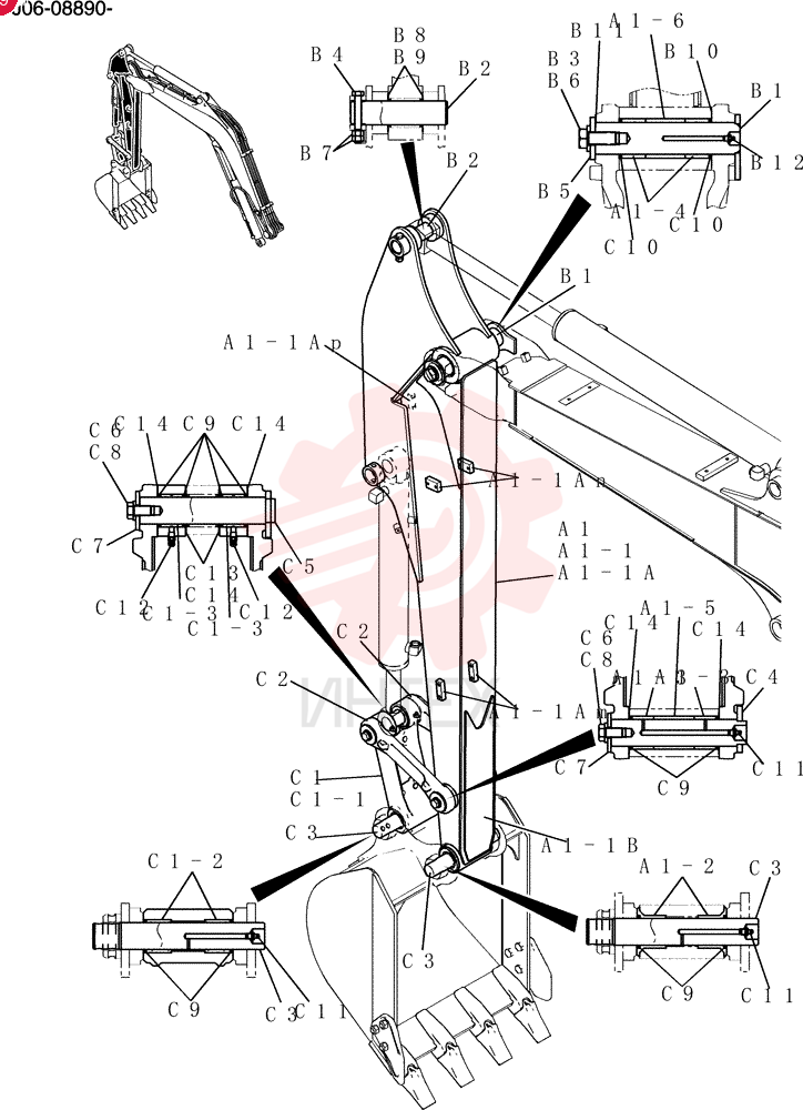 Arm Assy, Long PY12B00122F1