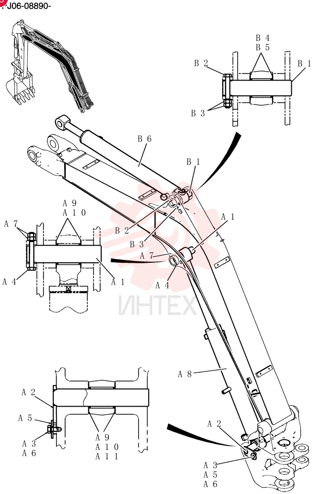 Cylinder Instal (canopy) PY02B00110F1