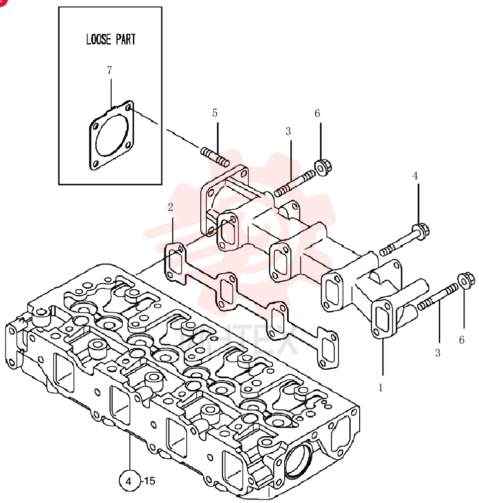 EXHAUST MANIFOLD VV12964013109