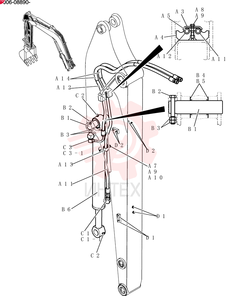 Hyd Lines, Arm PY43H00025F1