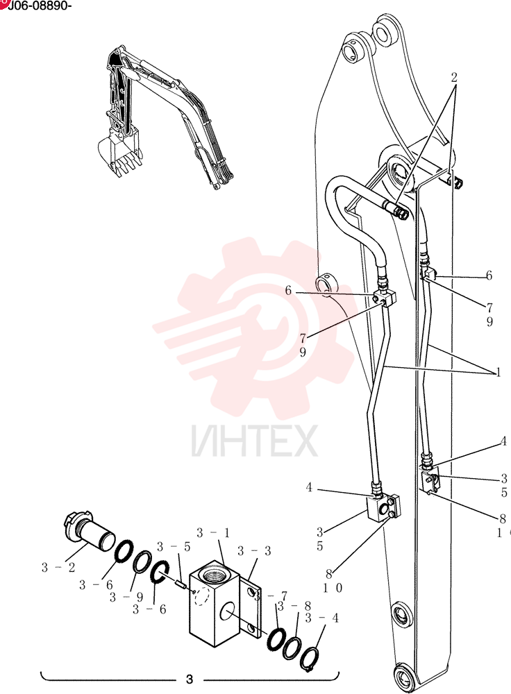 Hyd Lines, Arm PY43H00022F1