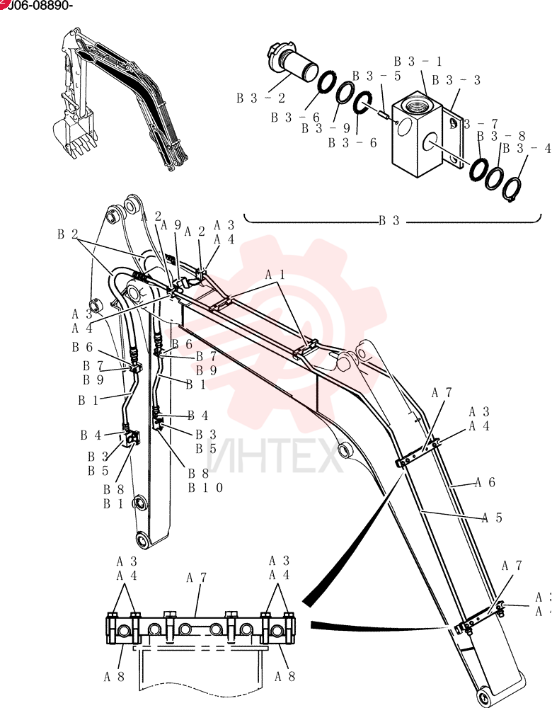 Hyd Lines, Boom PY42H00058F1