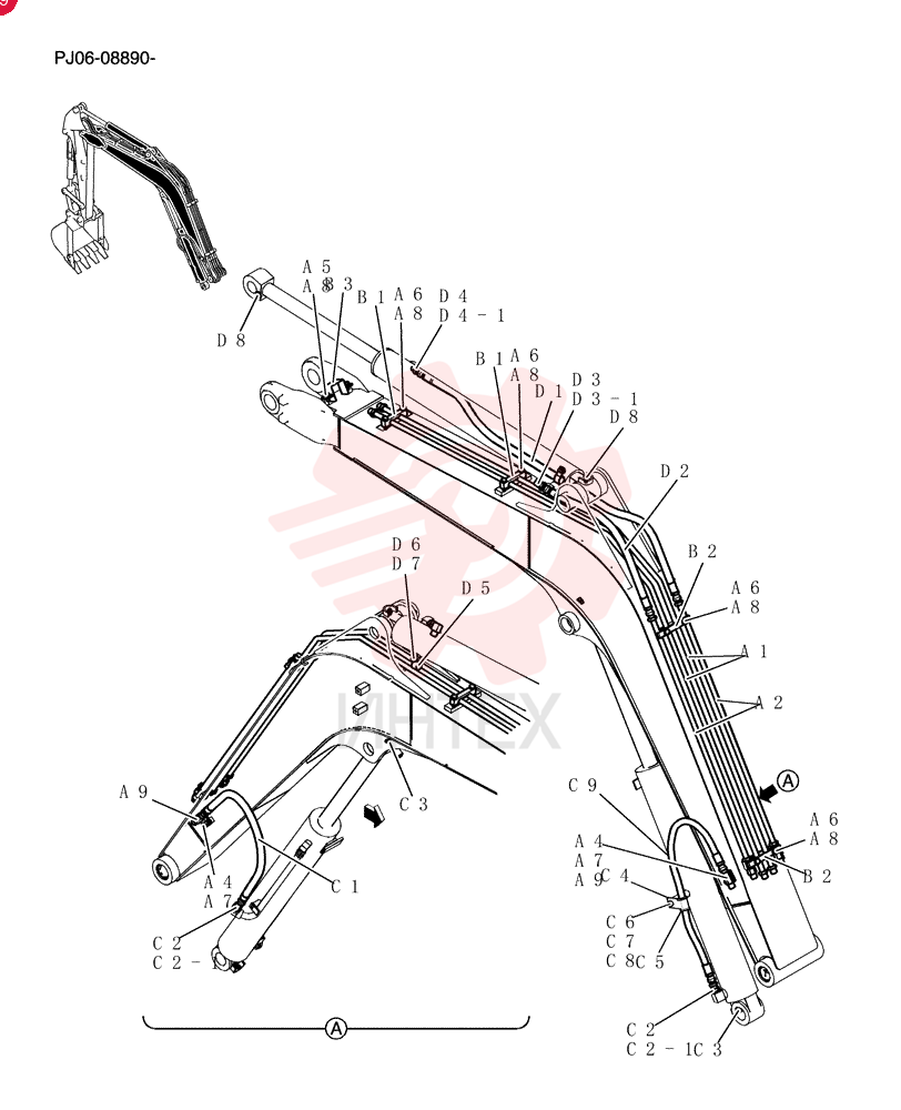 Hyd Lines, Boom PY42H00049F1