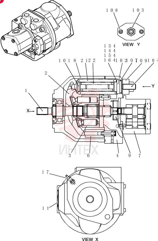 HYDRAULIC PUMP PH10V00013F1
