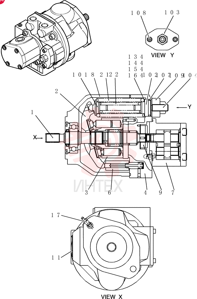 HYDRAULIC PUMP PH10V00015F1
