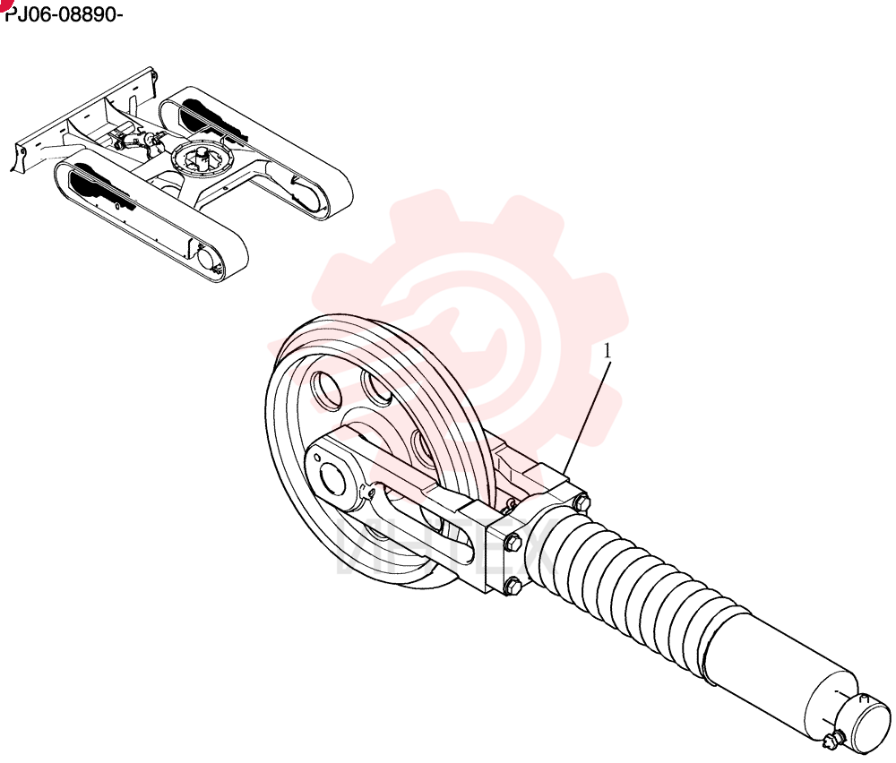 Idler Assy, Crawler PY52D00022F1