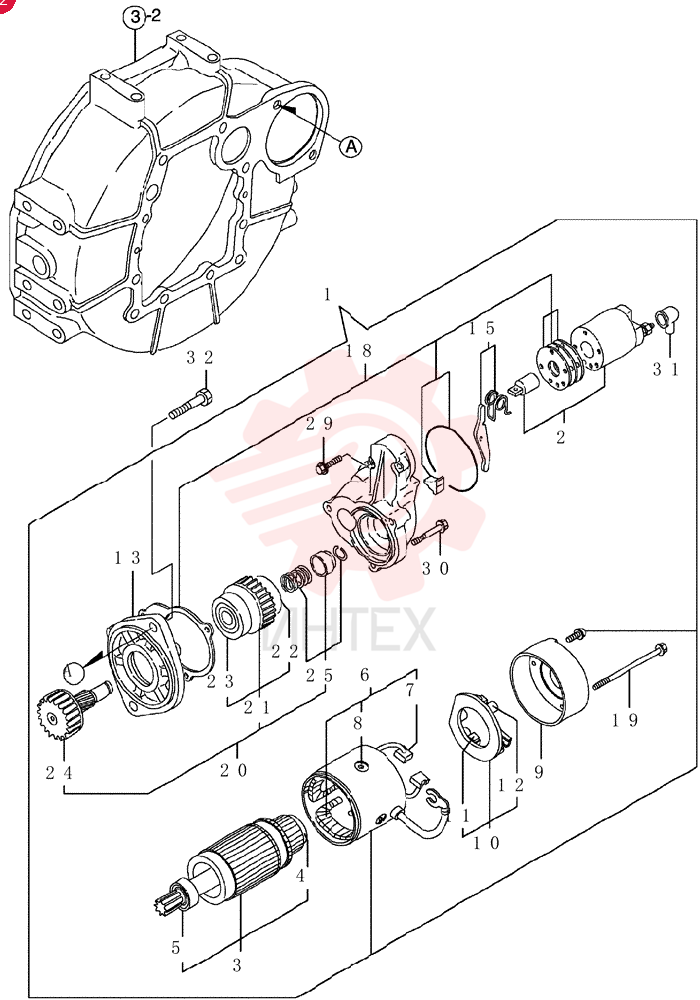 STARTER MOTOR VV12913677011