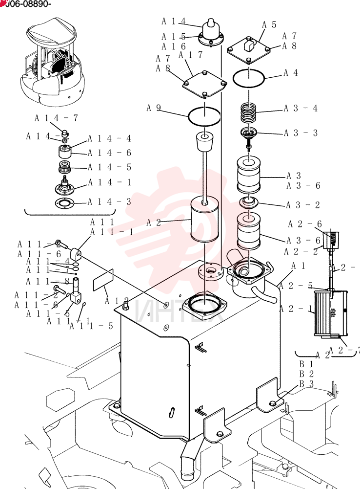 Tank, Hyd PH33H00030F1