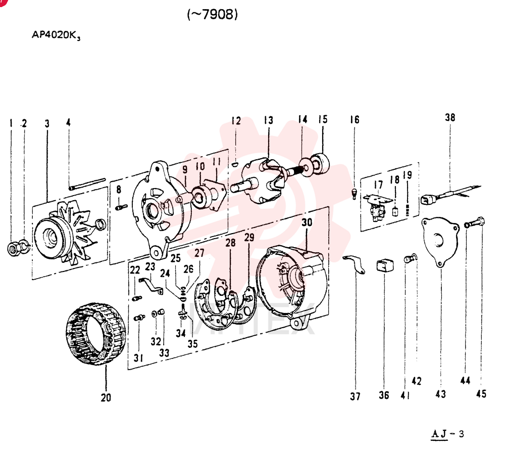 GENERATOR ASSY 24V-20A