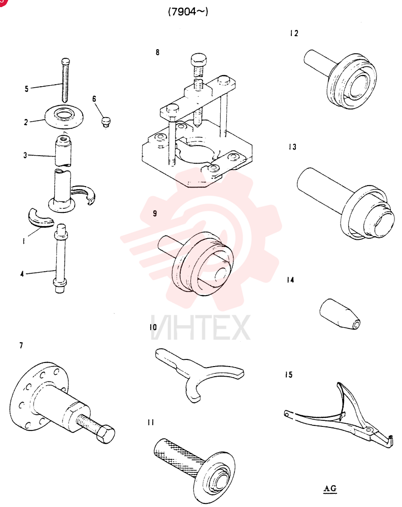 PULLER AND INSTALLER T/M BEARING (M0 ONLY)