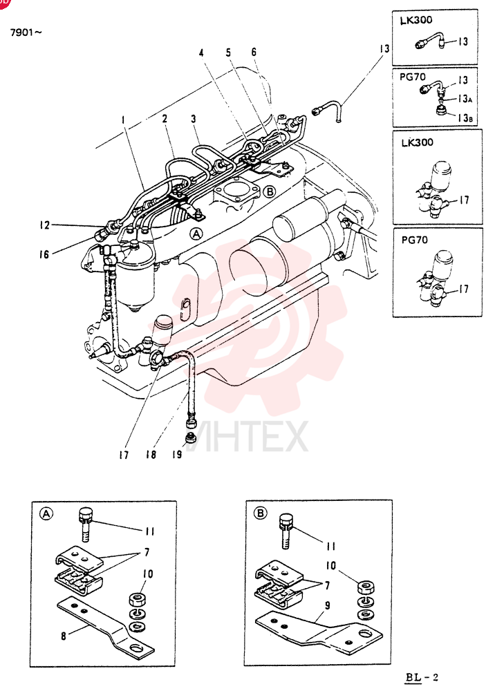 Схема (65R5C) - MITSUBISHI DIESEL ENGINE - LK300A WHEEL LOADER (1/06-12/06) VA3176123100 (2)