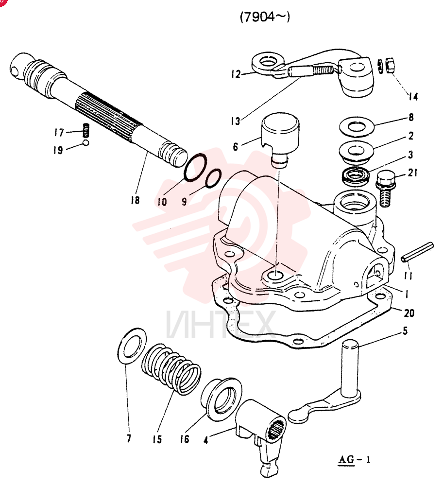 GEAR SHIFTER ASSY (FOR M0 ONLY), Start Serial: 8102-
