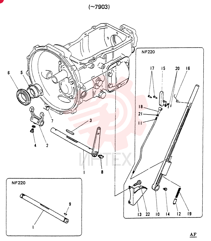 SHAFT, CLUTCH RELEASE FORK (FOR M0 ONLY)