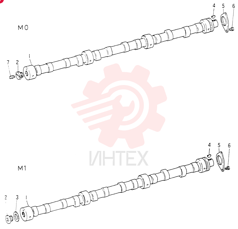 Схема (6D14) - MITSUBISHI DIESEL ENGINE - K904C, K907B, K907C & YS750-2 (1/77-12/06) VAME031591