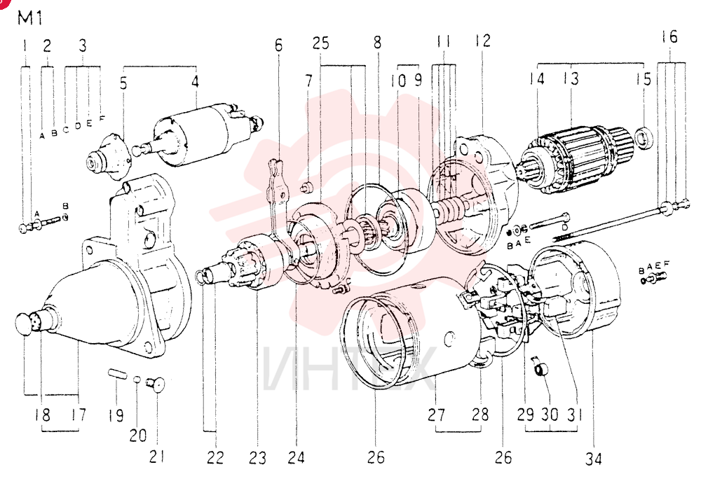 STARTER MOTOR VAME039950 (2)