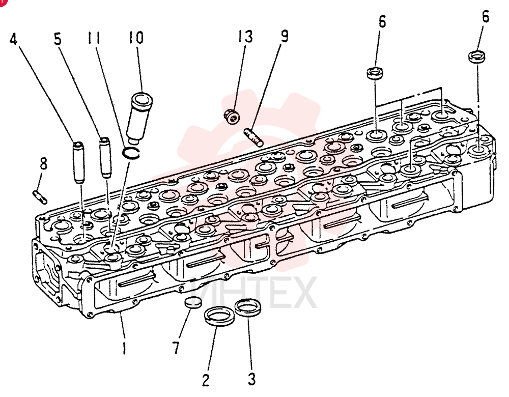 CYLINDER HEAD ASSY 6D14,FOR M0 ONLY