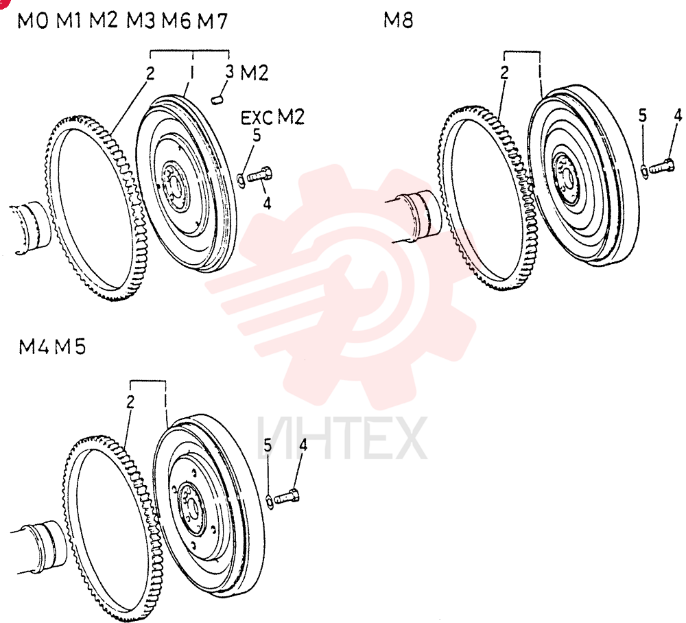FLYWHEEL ASSY , (FOR M0 ONLY), Start Year: 01-AUG-85