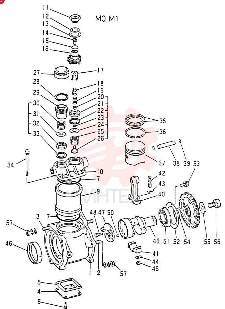 Схема (6D14) - MITSUBISHI DIESEL ENGINES - K907D & K907LC EXCAVATORS (1/86-12/06) VAME038665 (2)
