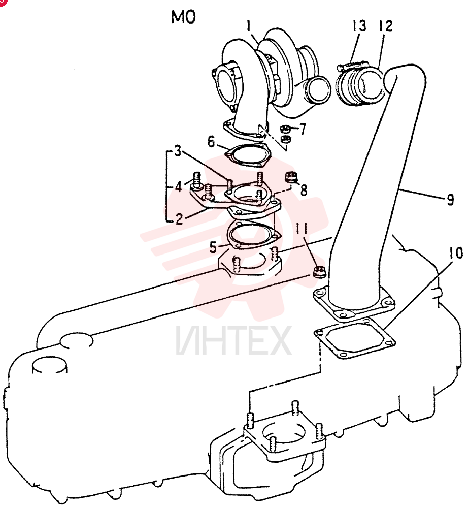 TURBOCHARGER ASSY TD06-17A (FOR M0 ONLY), Start Year: 01-JAN-84 VAME037700 (2)