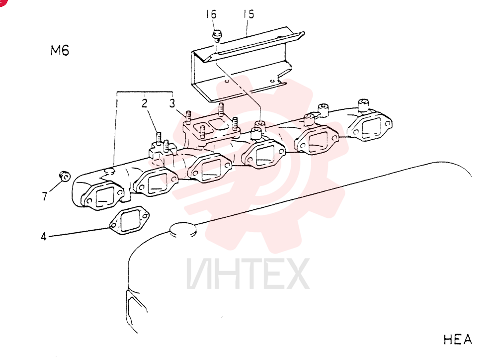 EXHAUST MANIFOLD ASSY VAME047184