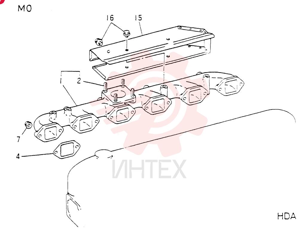 EXHAUST MANIFOLD ASSY VAME032799