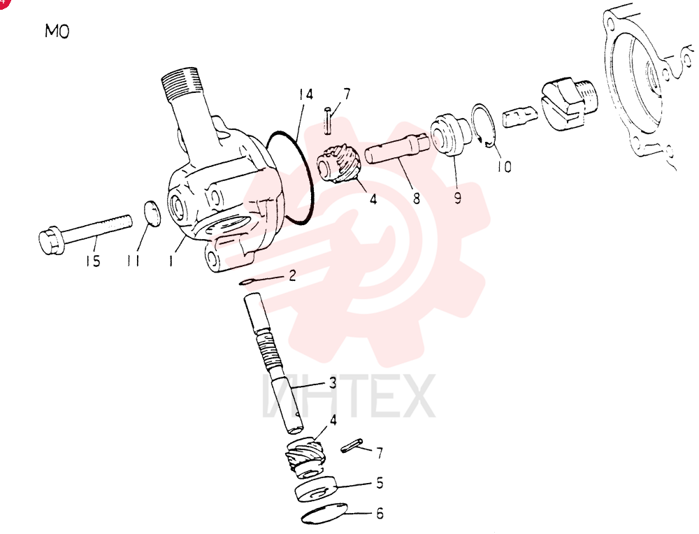 TACHOMETER DRIVE ASSY  M22X1.5