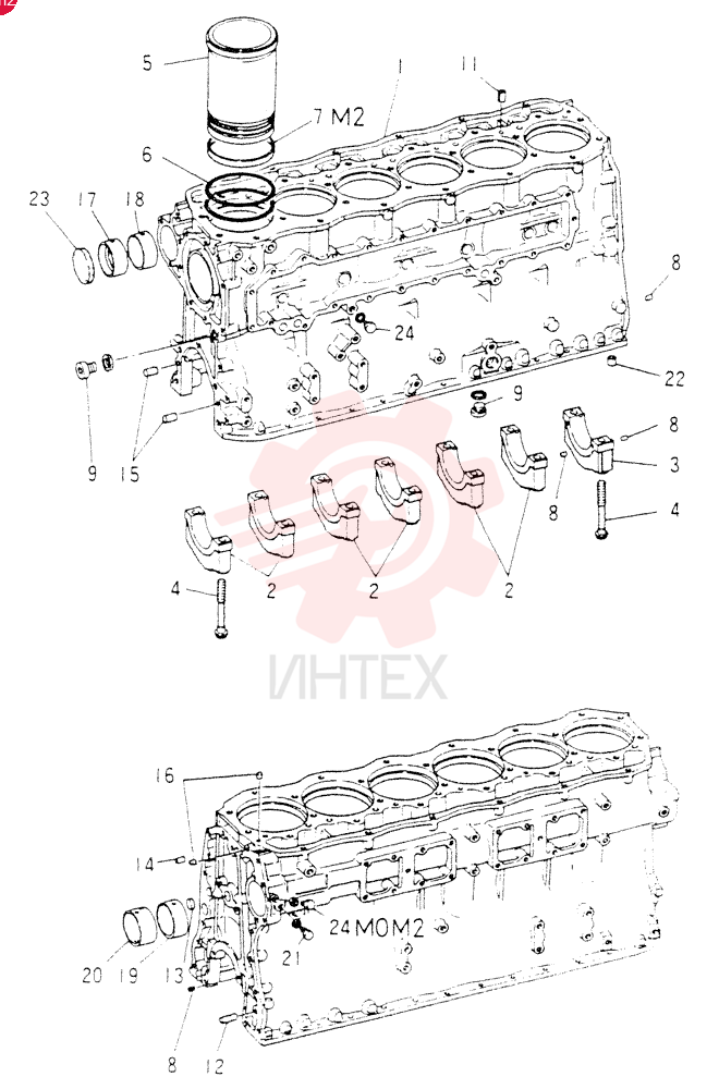 CRANKCASE   ASSY 6D14 (FOR M0)